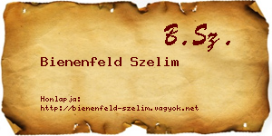 Bienenfeld Szelim névjegykártya